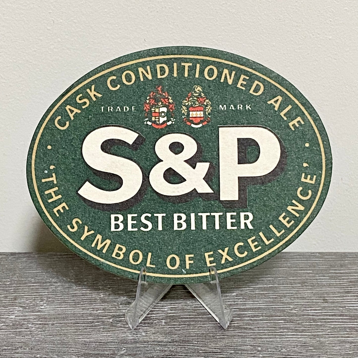 Vintage S&P Steward & Patteson Best Bitter Ale Beer Mat Collectible Coaster Rare