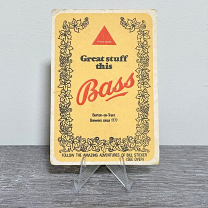 Vintage Great Stuff This Bass Brewery Promotional Beer Mat Collectible Coaster