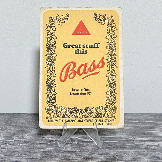 Vintage Great Stuff This Bass Brewery Promotional Beer Mat Collectible Coaster