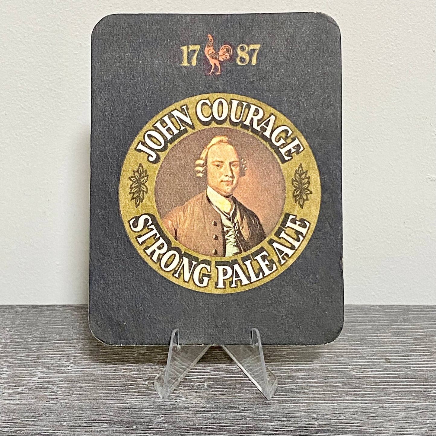 Vintage Birds Of Britain Courage Brewery Beer Mat Collectible 1970s Coaster Rare