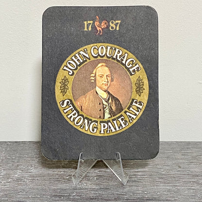 Vintage Birds Of Britain Courage Brewery Beer Mat Collectible 1970s Coaster Rare