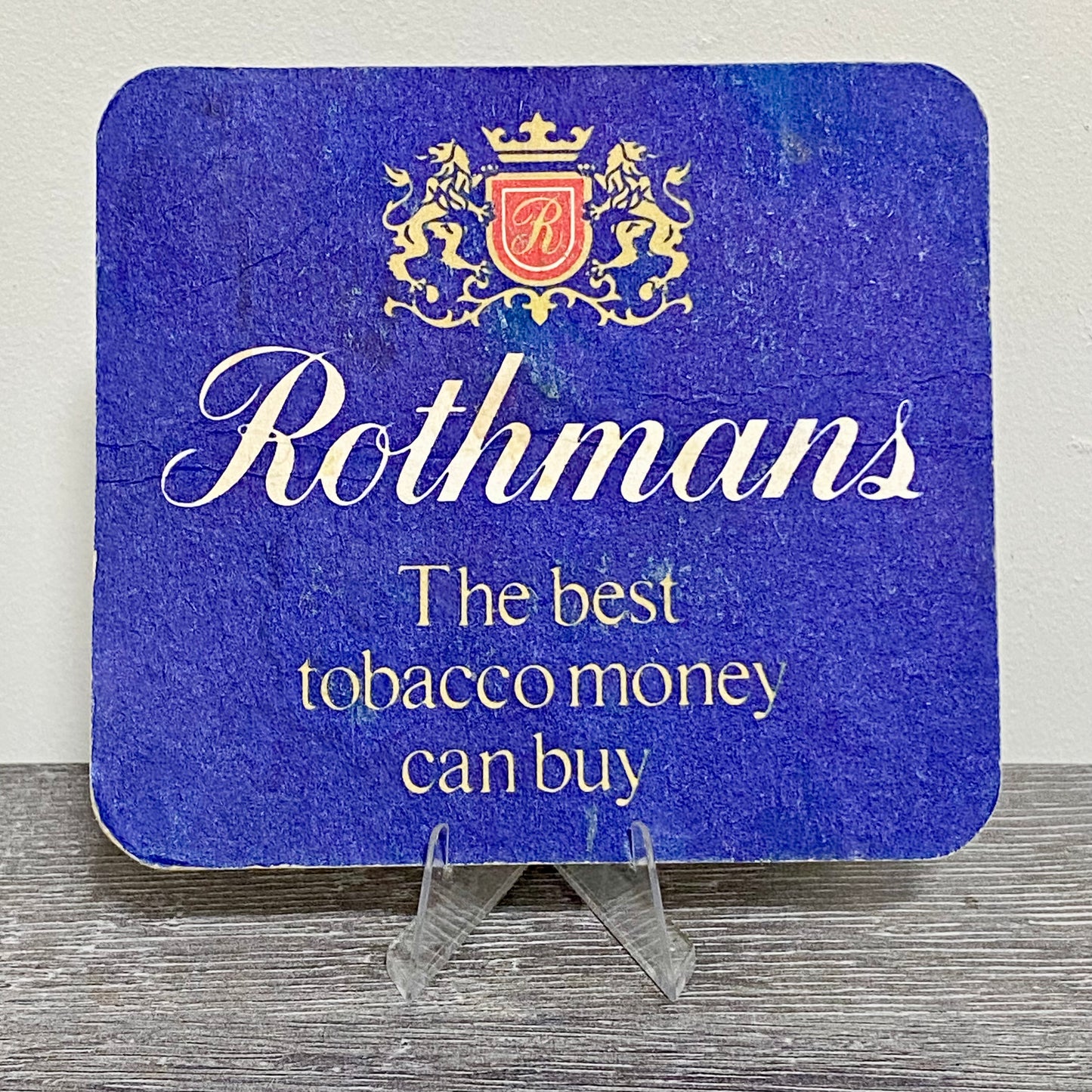 Vintage Rothmans The Best Tobacco Promotional Beer Mat Collectible Pub Coaster