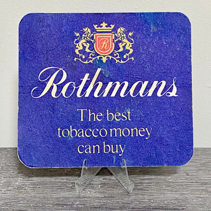 Vintage Rothmans The Best Tobacco Promotional Beer Mat Collectible Pub Coaster