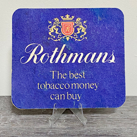 Vintage Rothmans The Best Tobacco Promotional Beer Mat Collectible Pub Coaster