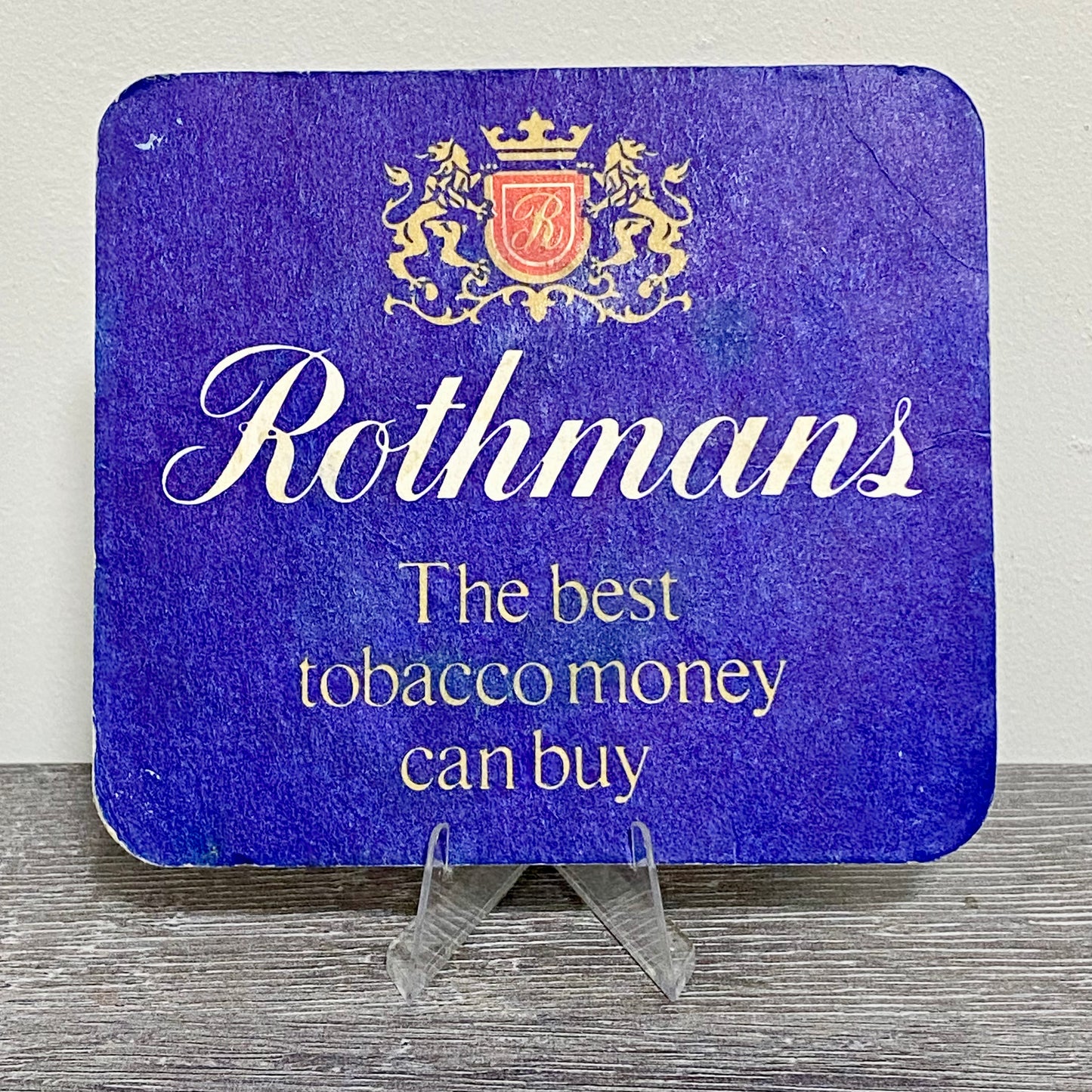Vintage Rothmans The Best Tobacco Promotional Beer Mat Collectible Pub Coaster