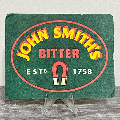 Vintage John Smith’s Bitter The Tadcaster Brewery Beer Mat Collectible Coaster