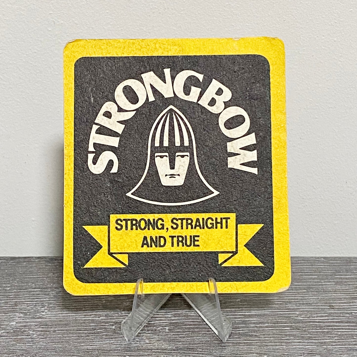 Vintage Strongbow Cider Strong Straight And True Beer Mat Collectible Coaster