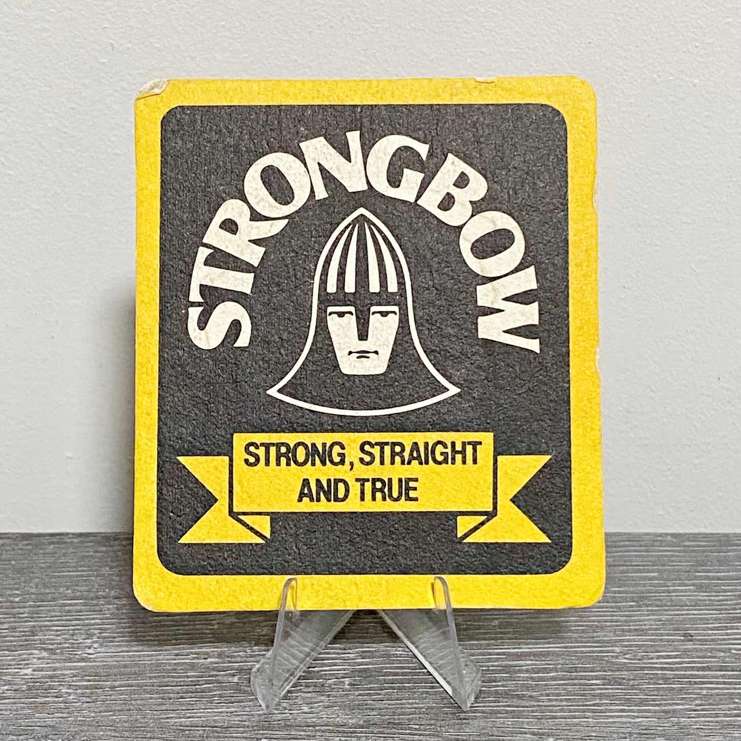 Vintage Strongbow Cider Strong Straight And True Beer Mat Collectible Coaster