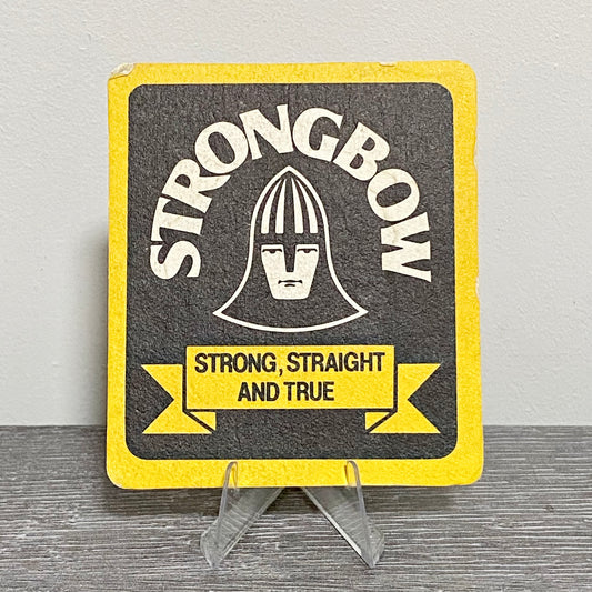 Vintage Strongbow Cider Strong Straight And True Beer Mat Collectible Coaster