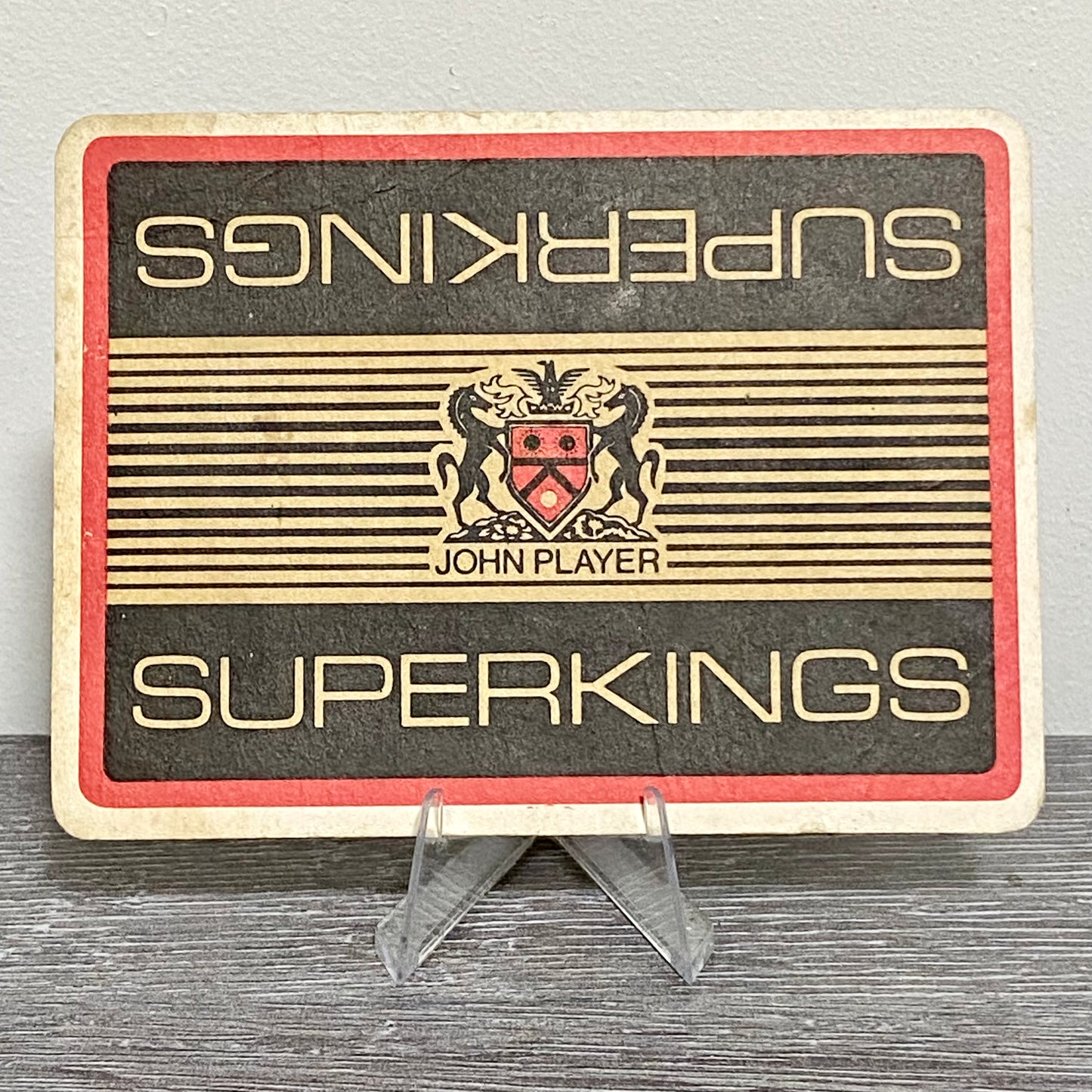 Vintage Superkings John Player Promotional Beer Mat Collectible Pub Bar Coaster
