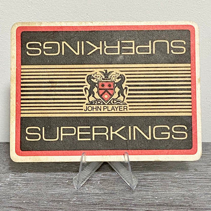 Vintage Superkings John Player Promotional Beer Mat Collectible Pub Bar Coaster
