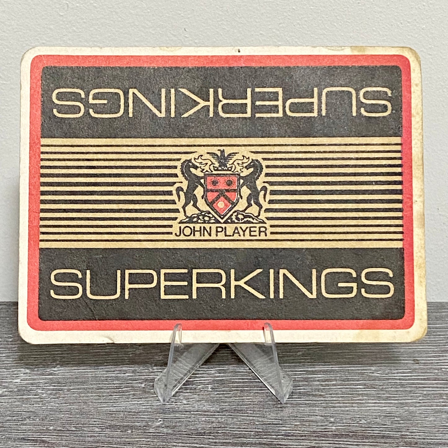 Vintage Superkings John Player Promotional Beer Mat Collectible Pub Bar Coaster