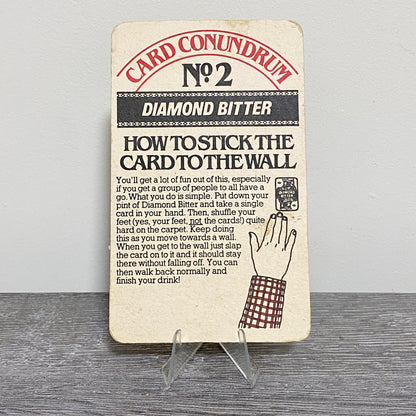 Vintage Diamond Bitter No.2 Brewery Beer Mat Collectible Pub Coaster Breweriana