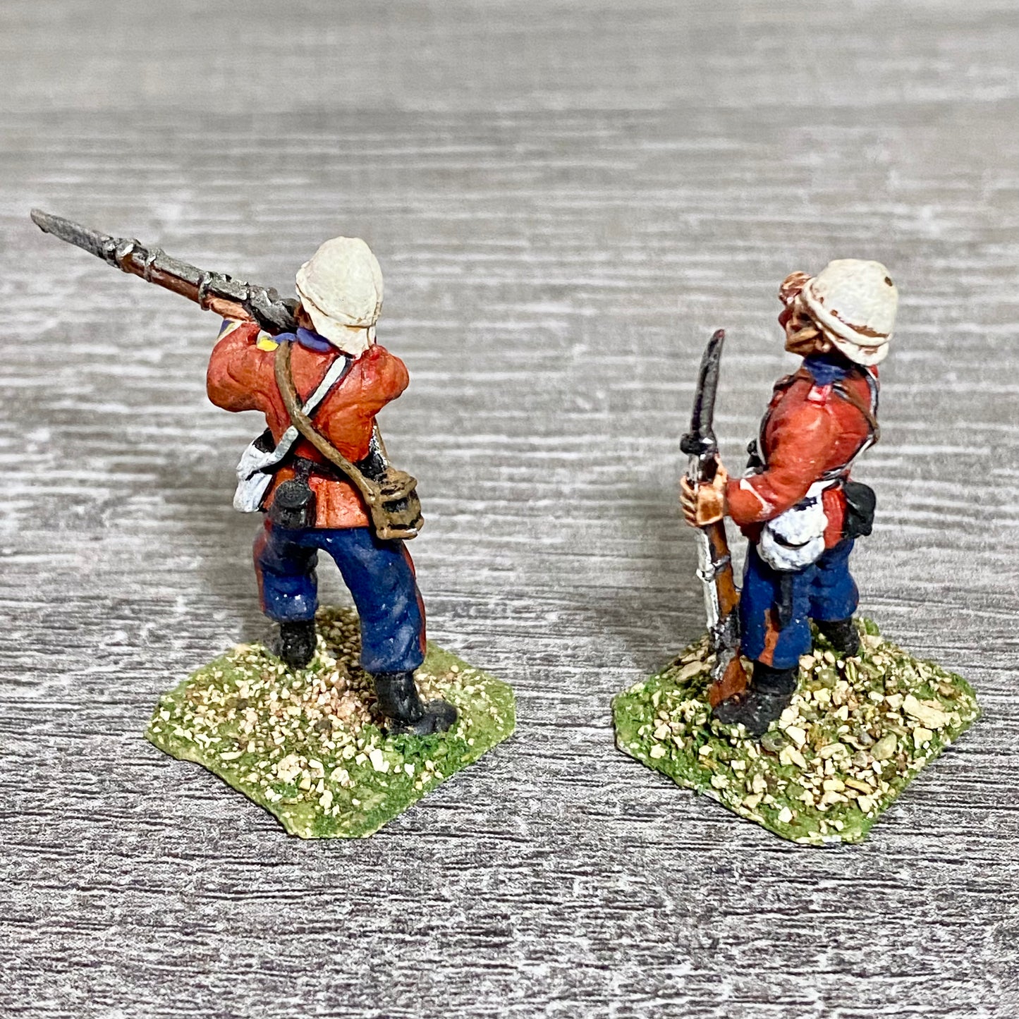 2x 28mm 24th Regiment Of Foot Zulu War 1879 Painted Metal Miniatures Games #1