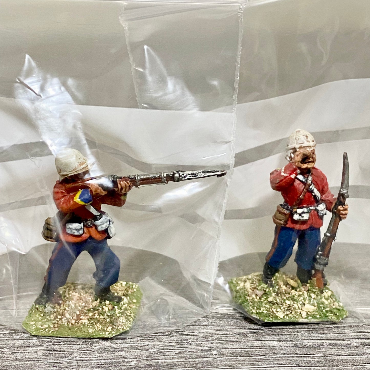 2x 28mm 24th Regiment Of Foot Zulu War 1879 Painted Metal Miniatures Games #1