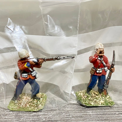 2x 28mm 24th Regiment Of Foot Zulu War 1879 Painted Metal Miniatures Games #1