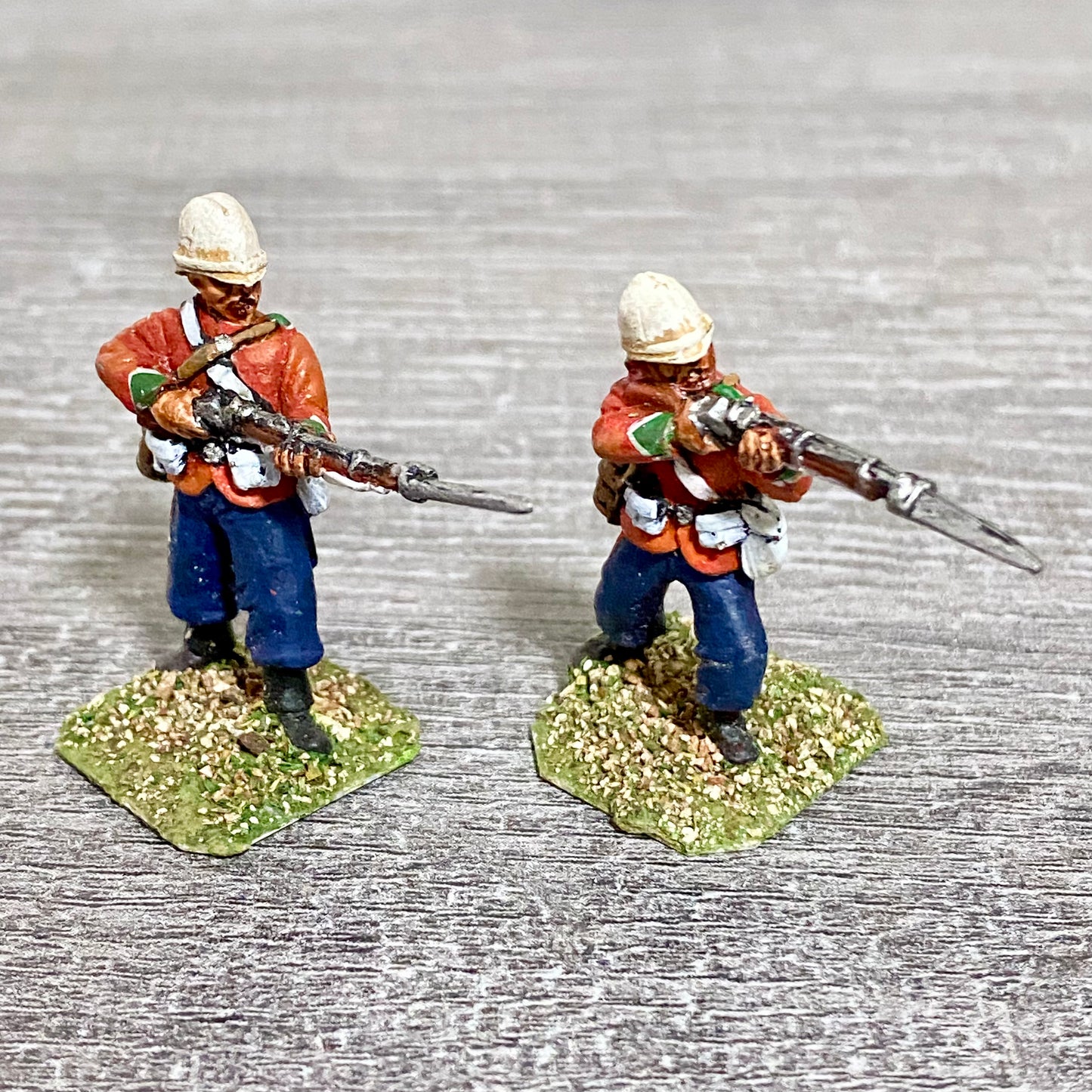 2x 28mm 24th Regiment Of Foot Zulu War 1879 Painted Metal Miniatures Games #2