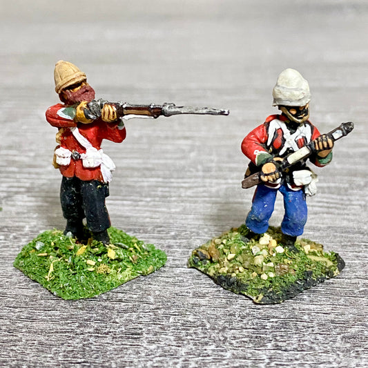 2x 28mm 24th Regiment Of Foot Zulu War 1879 Painted Metal Miniatures Games #3