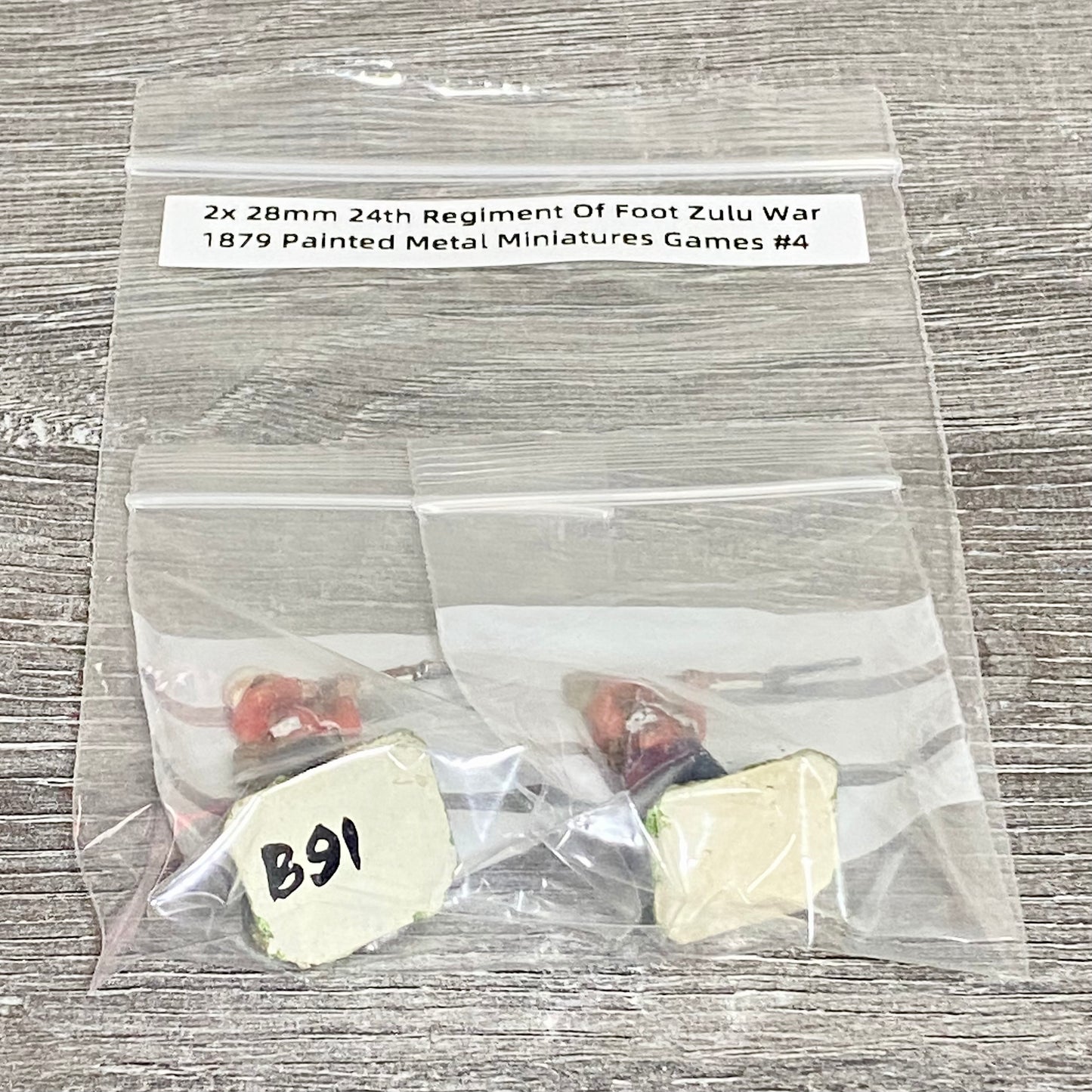 2x 28mm 24th Regiment Of Foot Zulu War 1879 Painted Metal Miniatures Games #4