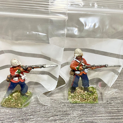 2x 28mm 24th Regiment Of Foot Zulu War 1879 Painted Metal Miniatures Games #6