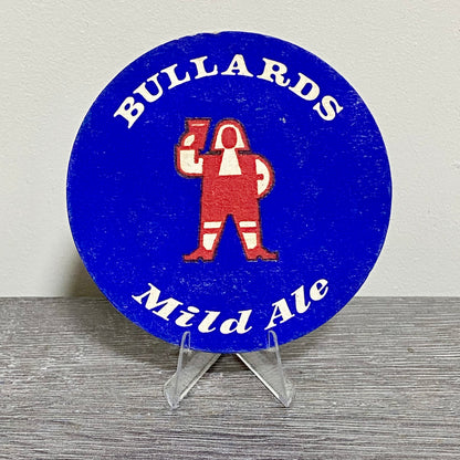 Vintage Bullards Mild Ale Norwich Beer Mat Collectible Retro 1970s Pub Coaster