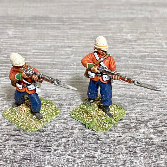 2x 28mm 24th Regiment Of Foot Zulu War 1879 Painted Metal Miniatures Games #7