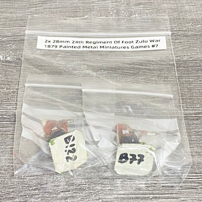 2x 28mm 24th Regiment Of Foot Zulu War 1879 Painted Metal Miniatures Games #7