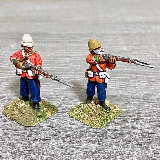 2x 28mm 24th Regiment Of Foot Zulu War 1879 Painted Metal Miniatures Games #9