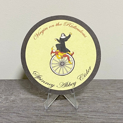 Vintage Spinney Abbey Cider Monk & Disorderly Beer Mat Retro Pub Coaster Rare
