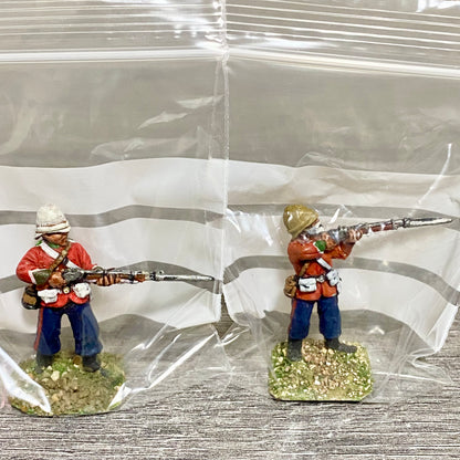 2x 28mm 24th Regiment Of Foot Zulu War 1879 Painted Metal Miniatures Games #9