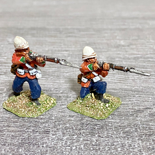 2x 28mm 24th Regiment Of Foot Zulu War 1879 Painted Metal Miniatures Games #10