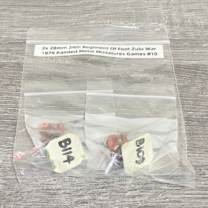 2x 28mm 24th Regiment Of Foot Zulu War 1879 Painted Metal Miniatures Games #10