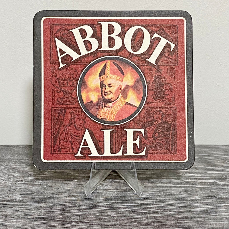 Vintage Not For Novices Just Like Abbot Ale Beer Mat Collectible Retro Coaster