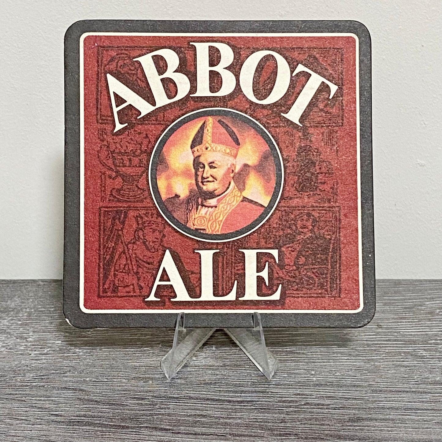 Vintage Not For Novices Just Like Abbot Ale Beer Mat Collectible Retro Coaster