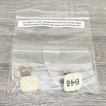 2x 28mm 24th Regiment Of Foot Zulu War 1879 Painted Metal Miniatures Games #11