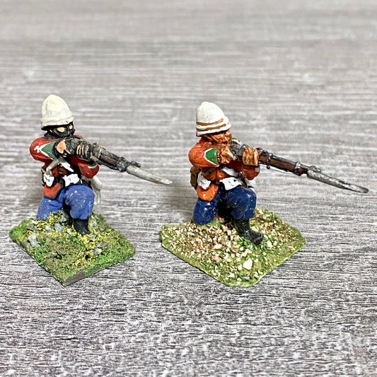 2x 28mm 24th Regiment Of Foot Zulu War 1879 Painted Metal Miniatures Games #13