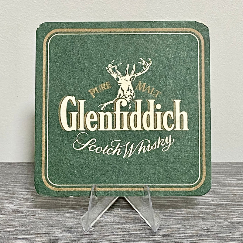 Vintage Glenfiddich Scotch Whisky Story 1 Pub Beer Mat Collectible 1980s Coaster