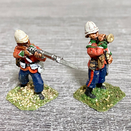 2x 28mm 24th Regiment Of Foot Zulu War 1879 Painted Metal Miniatures Games #15