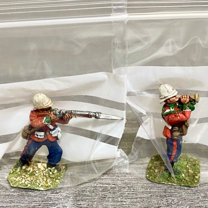 2x 28mm 24th Regiment Of Foot Zulu War 1879 Painted Metal Miniatures Games #15