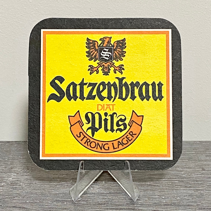 Vintage Satzenbrau Diat Pils Strong Lager Beer Mat Collectible Retro Pub Coaster