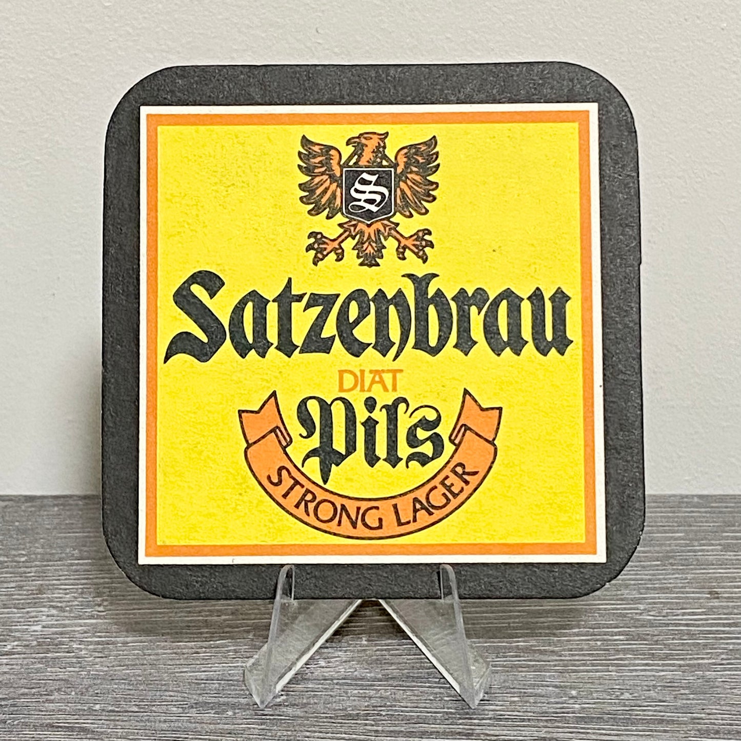 Vintage Satzenbrau Diat Pils Strong Lager Beer Mat Collectible Retro Pub Coaster