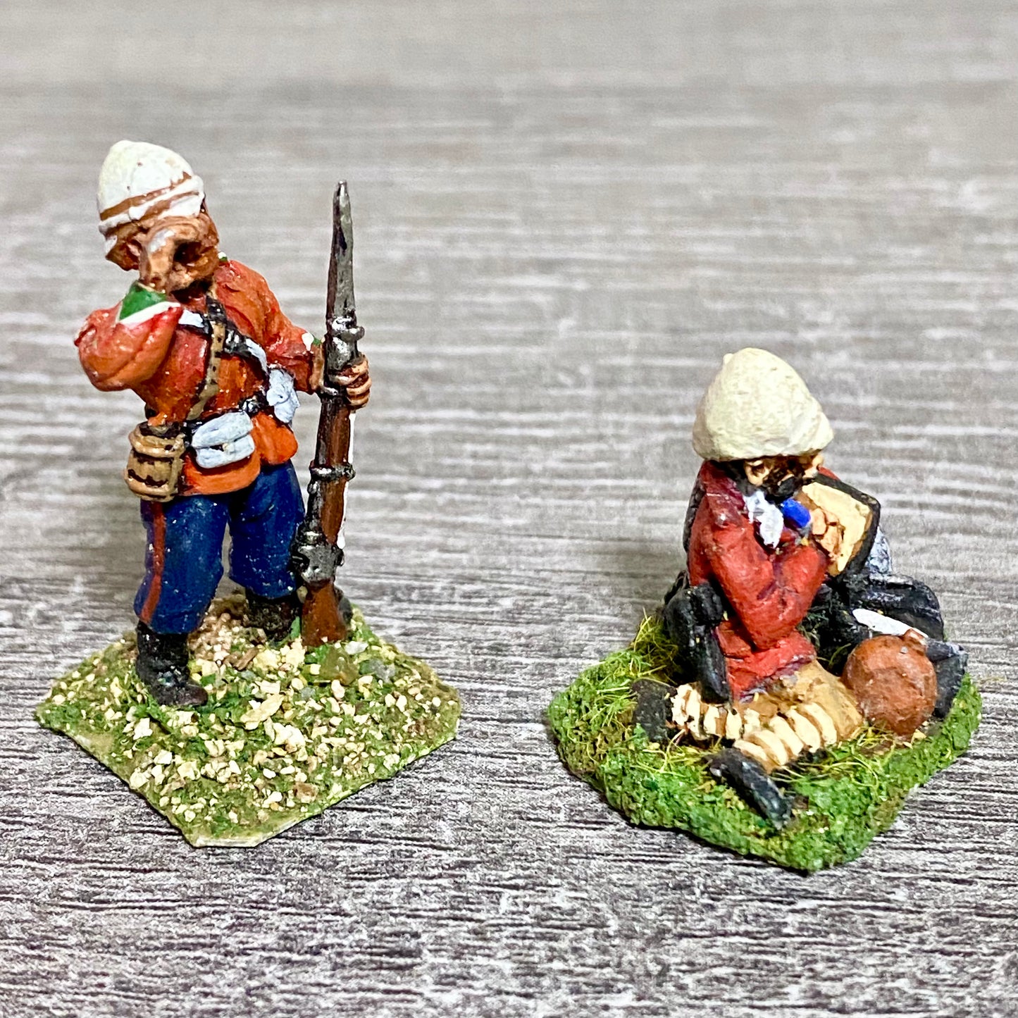 2x 28mm 24th Regiment Of Foot Zulu War 1879 Painted Metal Miniatures Games #18