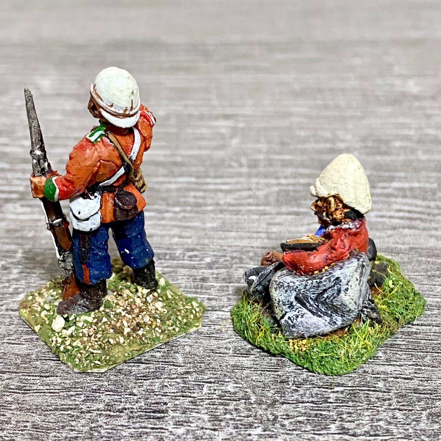 2x 28mm 24th Regiment Of Foot Zulu War 1879 Painted Metal Miniatures Games #18