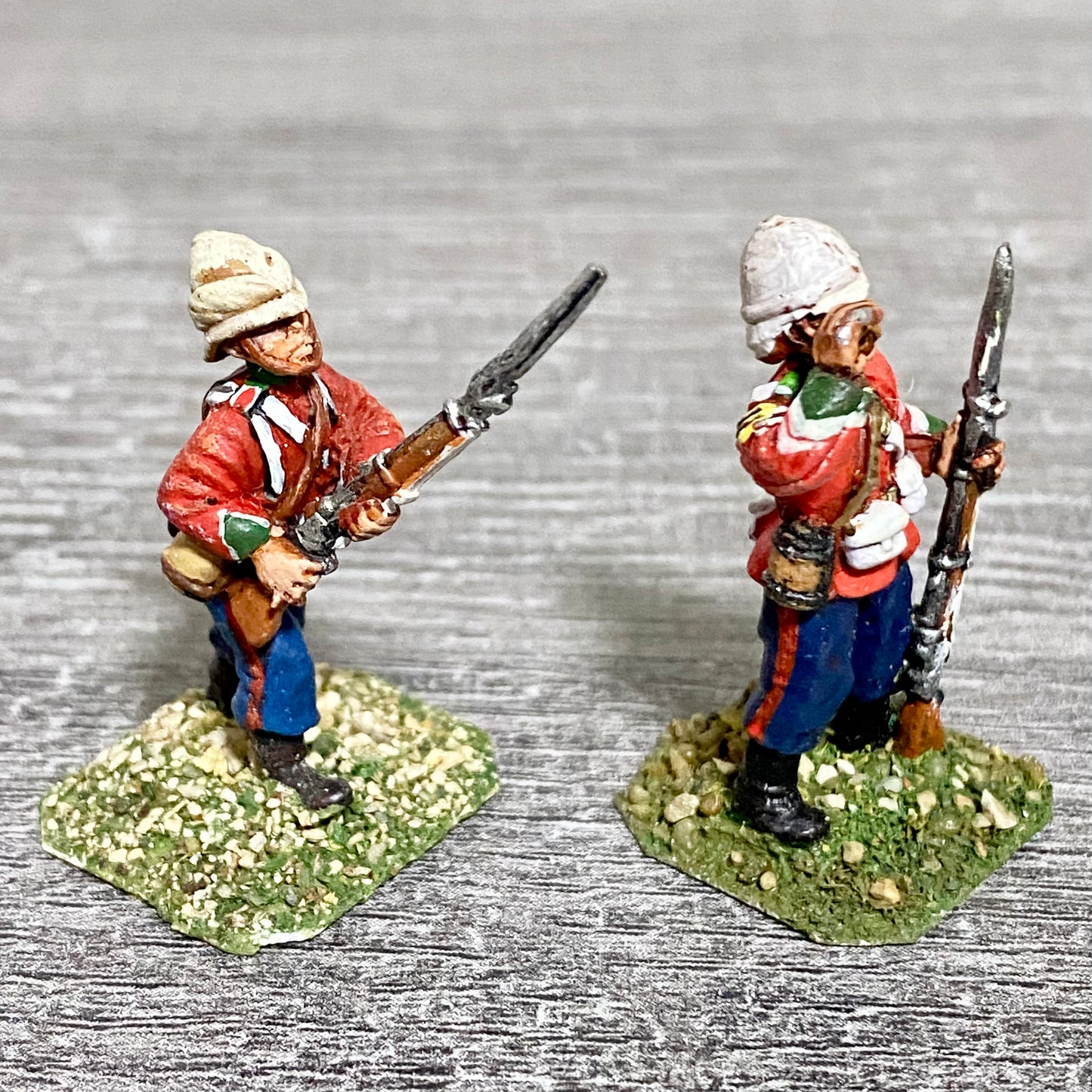 2x 28mm 24th Regiment Of Foot Zulu War 1879 Painted Metal Miniatures Games #19