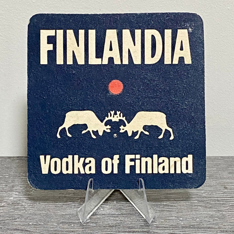 Vintage Finlandia Vodka Of Finland Beer Mat Collectible 1970s Pub Coaster Rare