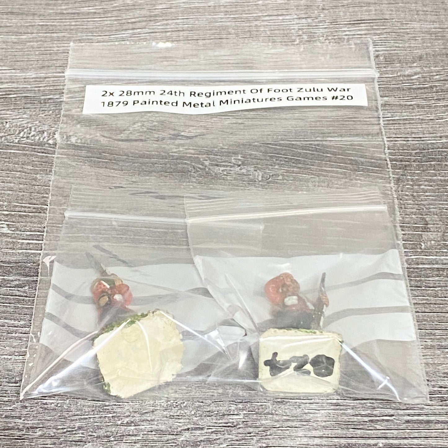 2x 28mm 24th Regiment Of Foot Zulu War 1879 Painted Metal Miniatures Games #20