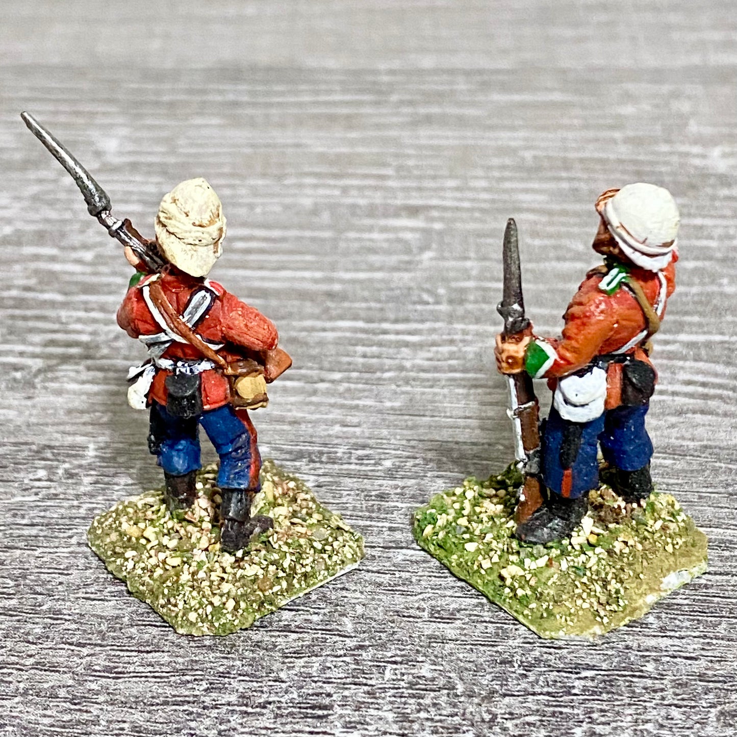 2x 28mm 24th Regiment Of Foot Zulu War 1879 Painted Metal Miniatures Games #21