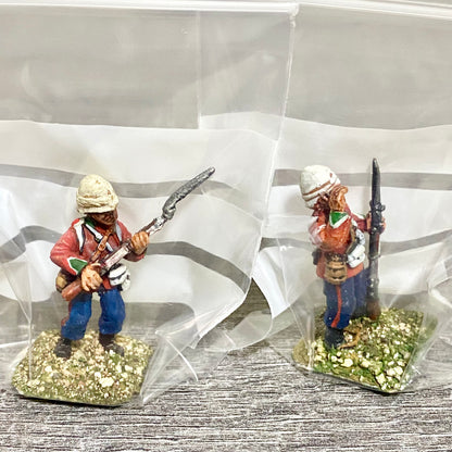 2x 28mm 24th Regiment Of Foot Zulu War 1879 Painted Metal Miniatures Games #21