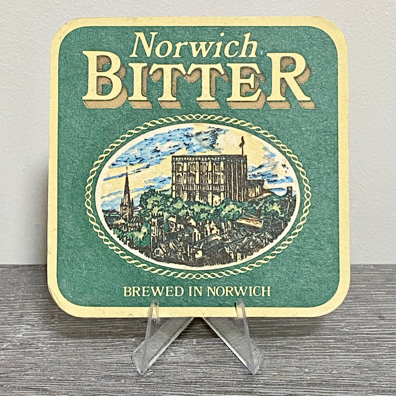 Vintage Norwich Bitter Brewery Beer Mat Collectible Retro Breweriana Pub Coaster