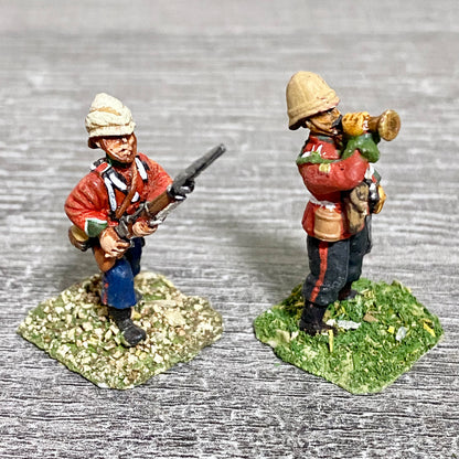 2x 28mm 24th Regiment Of Foot Zulu War 1879 Painted Metal Miniatures Games #22